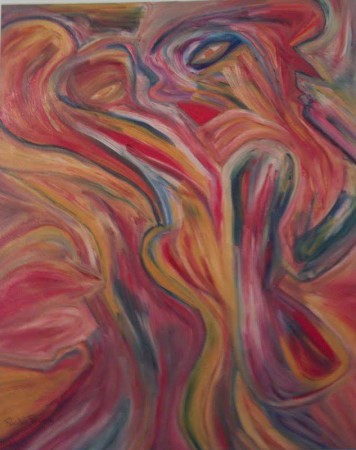 TINTA ÓLEO SOBRE TELA - 61X50 - SONHO COLORIDOS